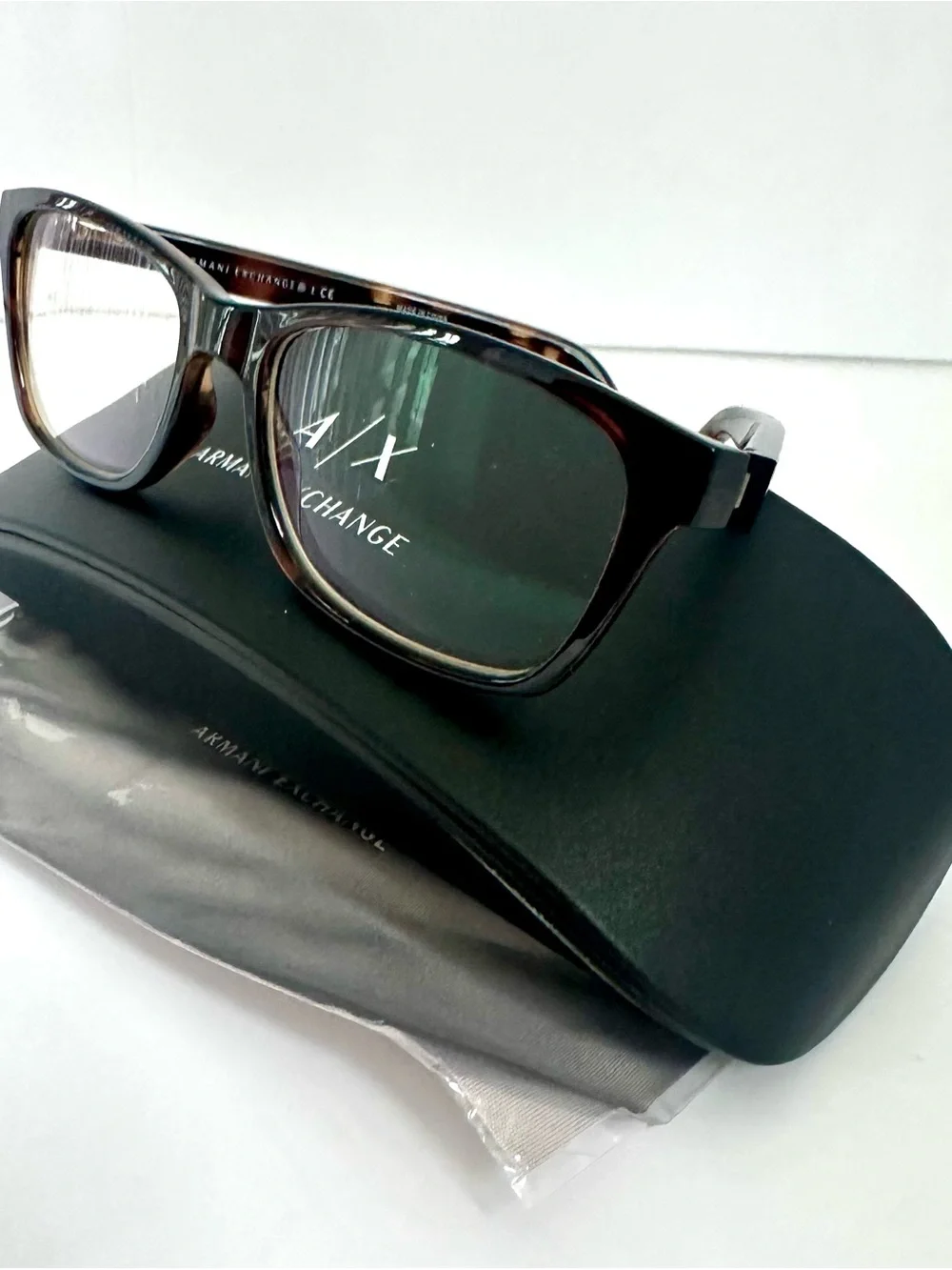 NEW Armani Exchange AX3006 8037 Tortoise Eyeglasses Frames 52-16-135 with Case 👓